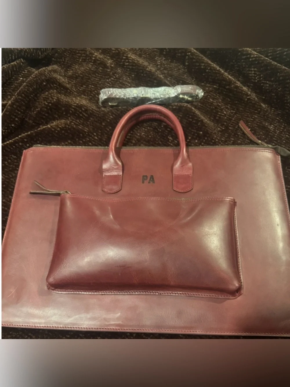 Leather Laptop Briefcase, MacBook